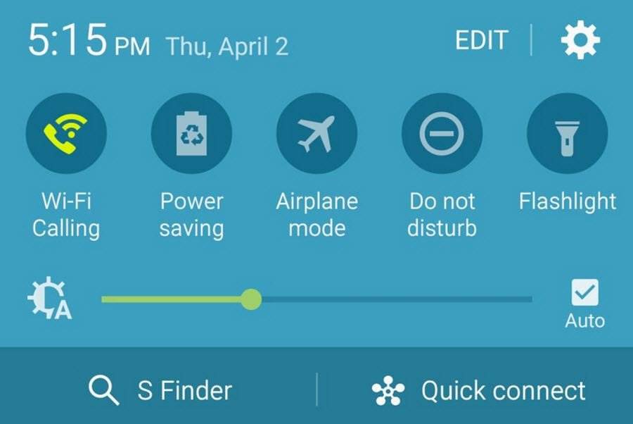 Galaxy S6 toggle Galaxy S6 toggle