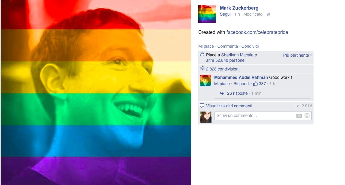 Facebook Rainbow Profile
