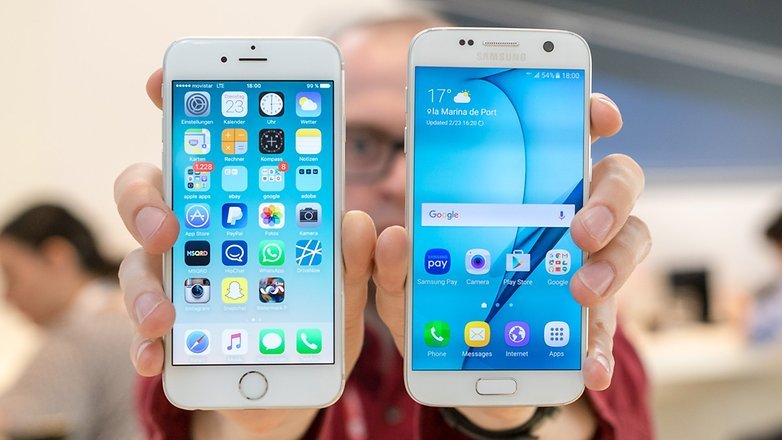 iphone 6S samsung galaxy s7