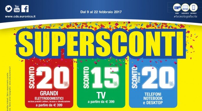 volantino euronics febbraio 2017