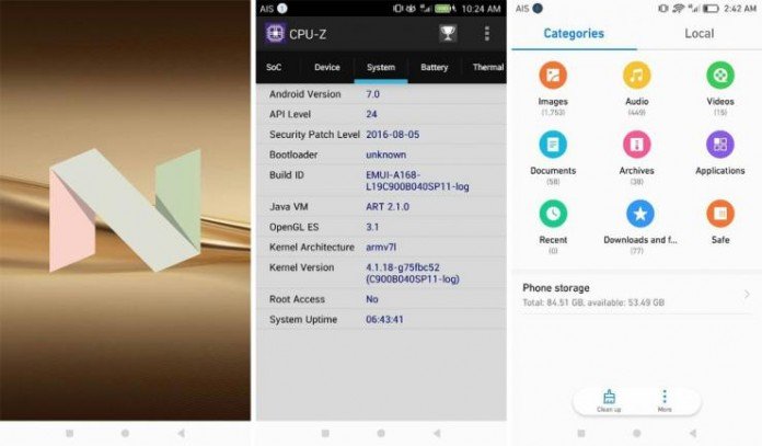 android 7 per huawei p9