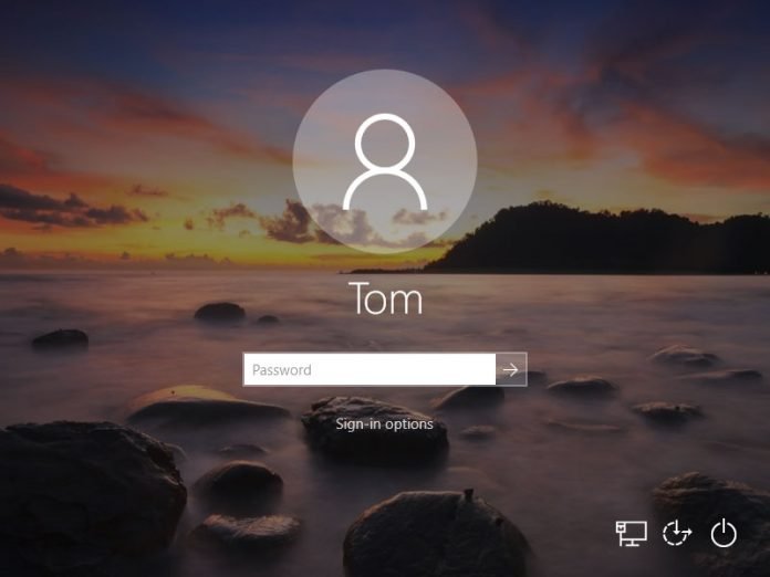 Windows 10 password