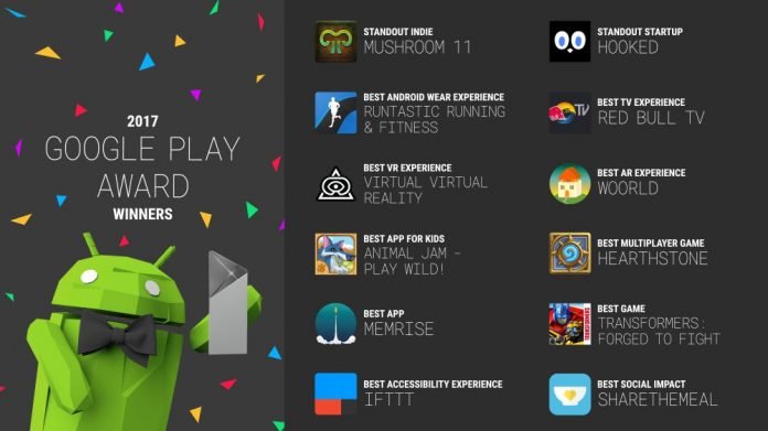 google play awards 2017