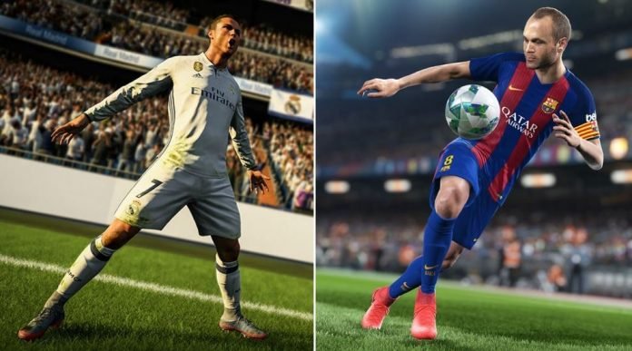 FIFA 18 e PES 2018