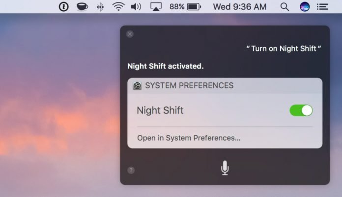 Night Shift Mac