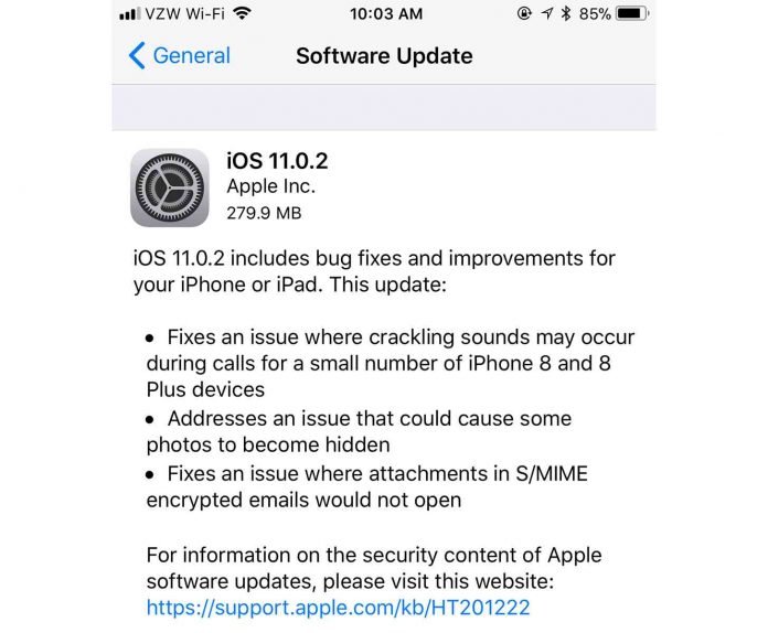ios 11.0.2