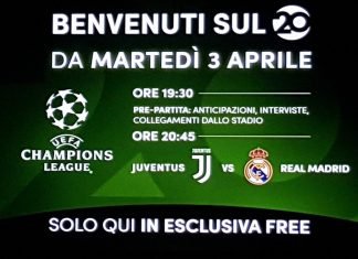 Canale 20: al via martedì 3 aprile nuova rete gratuita di Mediaset