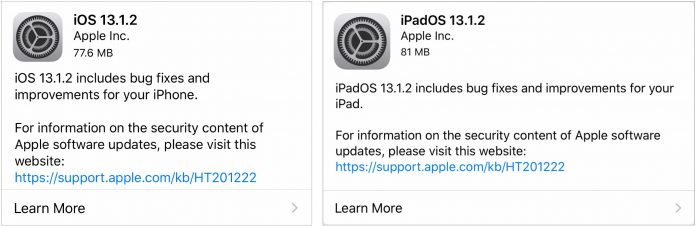 iOS 13.1.2