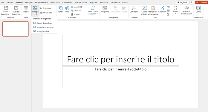 PowerPoint trasparenze